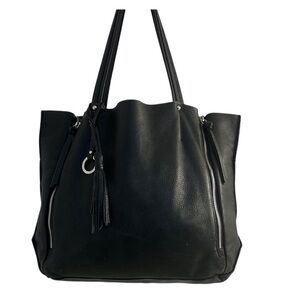 Sanctuary Black Leather Tote Bag amazing vintage quality